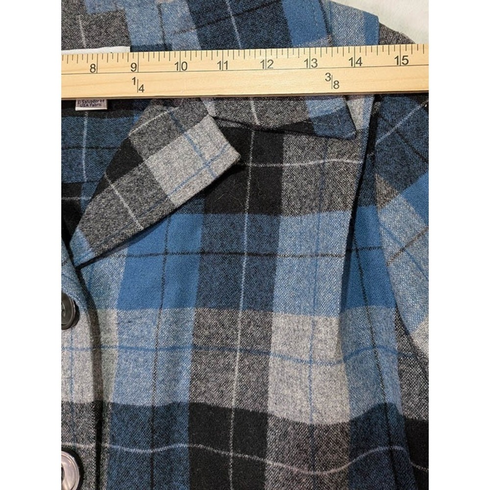 NEW Pendleton Wool Shacket Womens S Lumberjack Blue Coastal Preppy Utility Chore - Picture 5 of 11